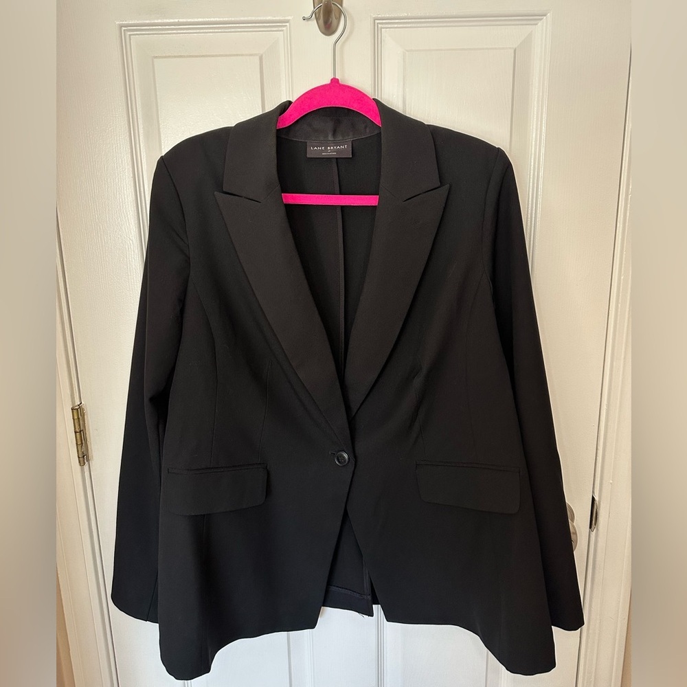 Lane Bryant Perfect Drape Blazer Womens Size 16 Capsule Essential Elegant Office - Picture 5 of 12